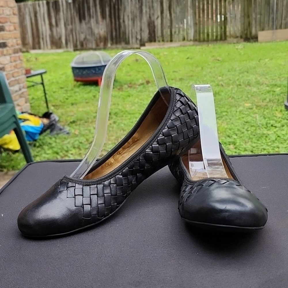 ROBERT ZUR LEATHER WOVEN CUTE  FLATS SIZE 40 IN GUC - Picture 13 of 16